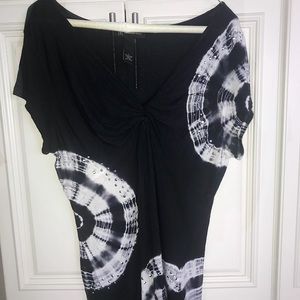 INC black and white top